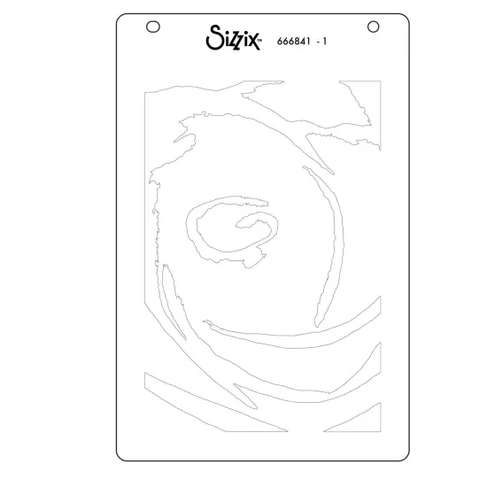 Sizzix A6 Stencil 4/Pkg by Stacey Park-Belle of the Ball {3}