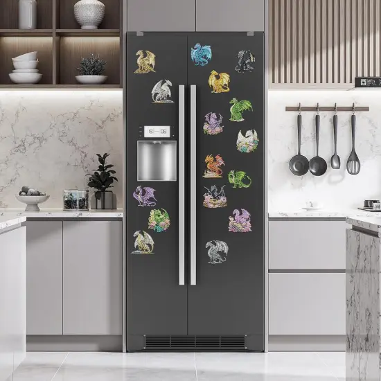 Dragon Diamond Painting Magnets {2}