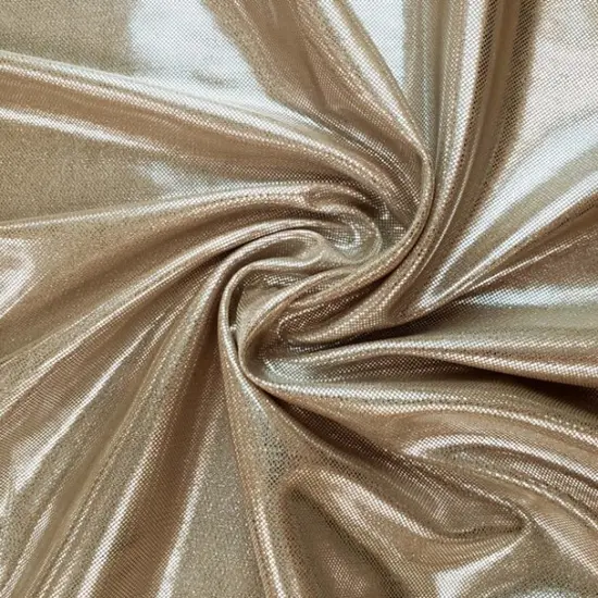 1 Yard Lightweight Computer Foil Fabric Lt Brown, 100% Polyester, 44/45" Width for Apparel & D&eacute;cor {1}