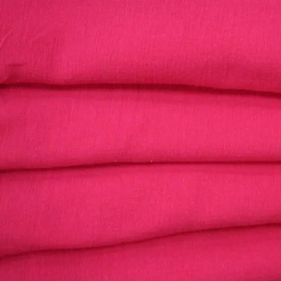1 Yard Fuchsia Cotton Gauze Apparel Fabric, Soft 100% Cotton, 48/50&Prime; Wide {1}