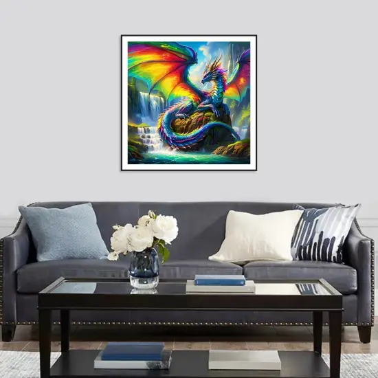 5D Dragon Diamond Painting Kit - 12&times;12Inch {2}