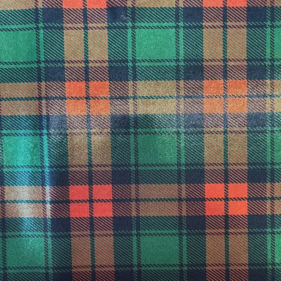1 Yard Red and Green Plaid Mystique Spandex Fabric for Costumes Leggings Dancewear Holiday Looks (36" x 60")Inches Wide {2}