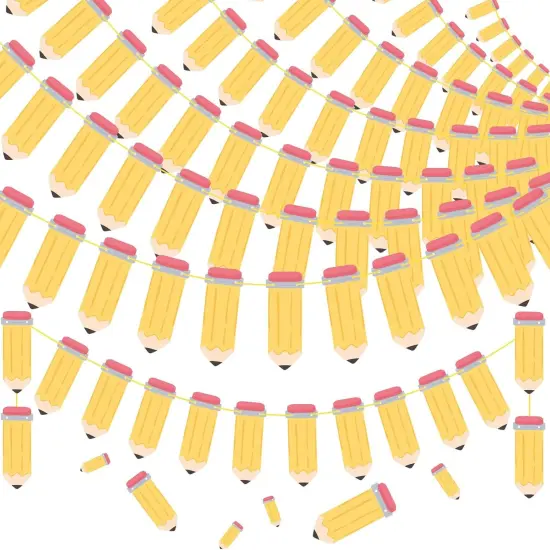 8 Pcs Back to School Banner Pencil Garland DIY {1}