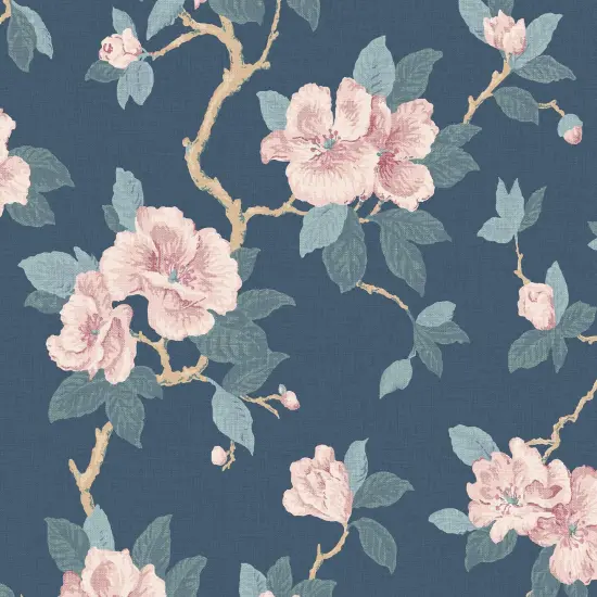 Laura Ashley Maya Dusky Seaspray Wallpaper {2}