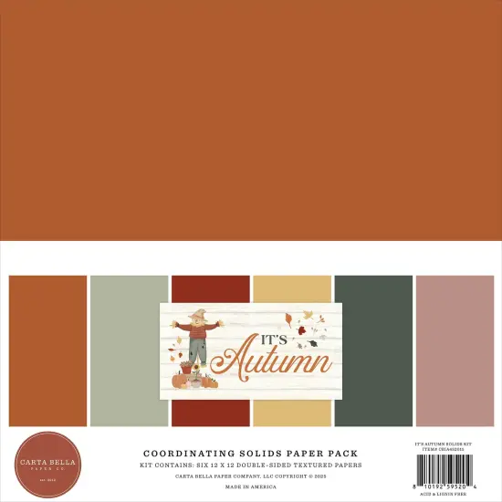 Carta Bella Solids Collection Kit 12"X12"-It's Autumn {1}