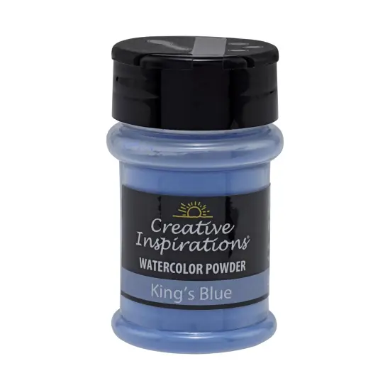 Creative Inspirations Powder Watercolor Paint 3 Pack - 38g Shaker Bottle, Kings Blue - Dye-Based Water-Soluble Crystalline Pigments - Non-Toxic, Perfect for Abstract and Spontaneous Effects {3}