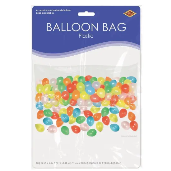 12 Pack Bulk New Year's Eve Packaged Plastic Balloon Bag - bag only {4}