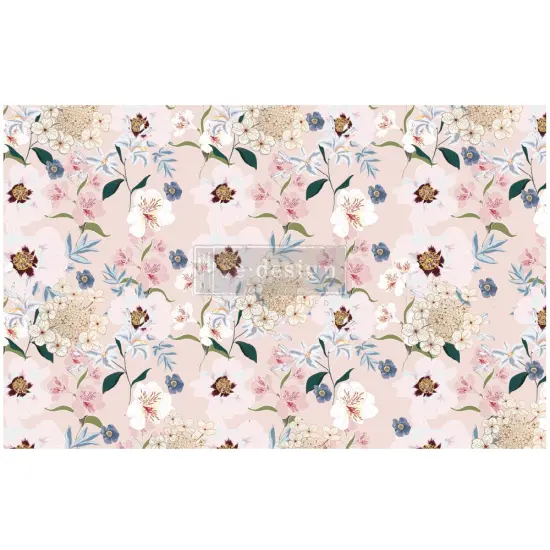 Redesign Decoupage Décor Tissue Paper - Blush Floral - 1 sheet, 19"x30" {1}