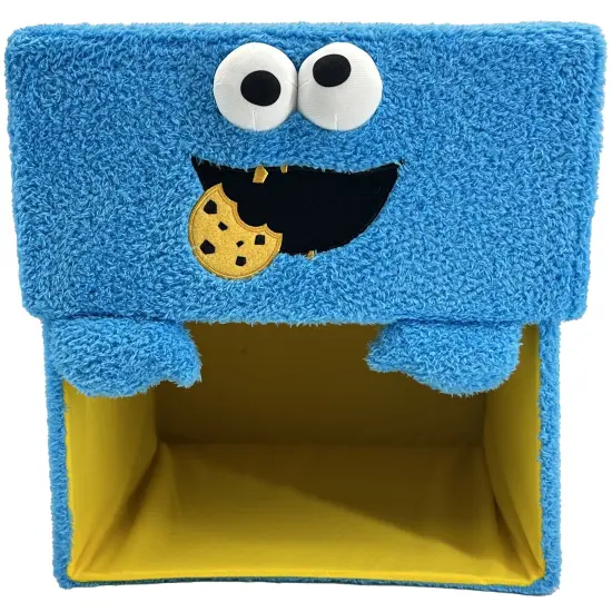 Sesame Street: Storables 12" Box - Cookie Monster - Character Themed Bin, Fabric Storage Container, Opening Top Lid, Holds Toys Books & More, Licensed {6}