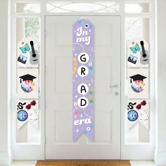 Big Dot of Happiness In My Grad Era - Hanging Vertical Paper Door Banners - Graduation Party Wall Decoration Kit - Indoor Door Decor {1}