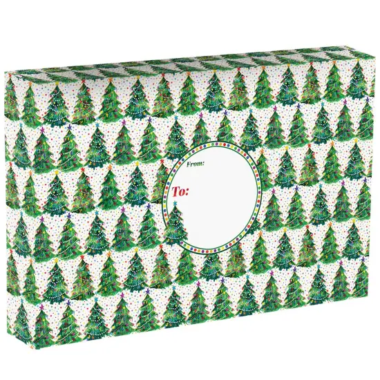 Pack/6: Christmas Trees Theme Mailing Box - 18 x 3 x 12" {1}