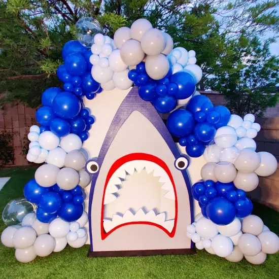 Royal Blue Balloons 18 Inch - 30 Pack Large Thick Blue Balloons Big Round Royal Blue Latex Balloons for Birthday Baby Shower Graduation Baseball Nautical Party Decorations {5}