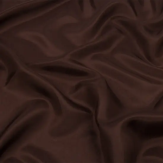 1 Yard Premium Dark Brown Silk or China Silk Habotai Soft Smooth Lightweight Luxury Fabric 44 Inches Width {1}