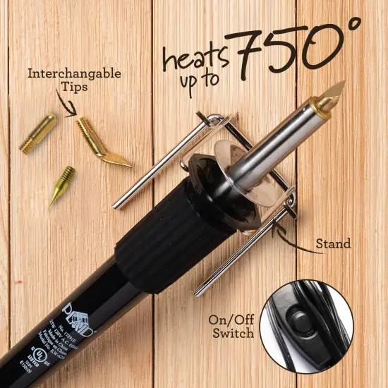 Plaid Wood Burner 8 Piece Set-8pcs {4}