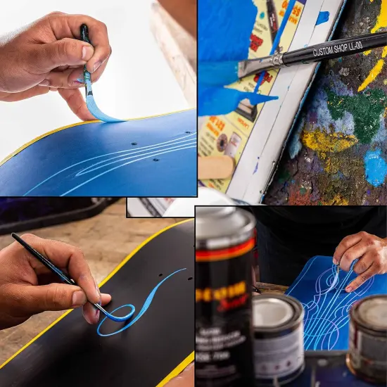 Starter Pinstriping Brush Kit (Sword #00, Scroll #1 & Long Liner-All 3 Brush Styles {4}