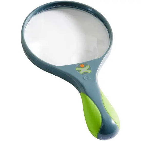 HABA Terra Kids Magnifying Glass &ndash; Sturdy Explorer Tool with 2 Lenses + Built-In Mini Scope for Nature Discovery Multicolor {1}
