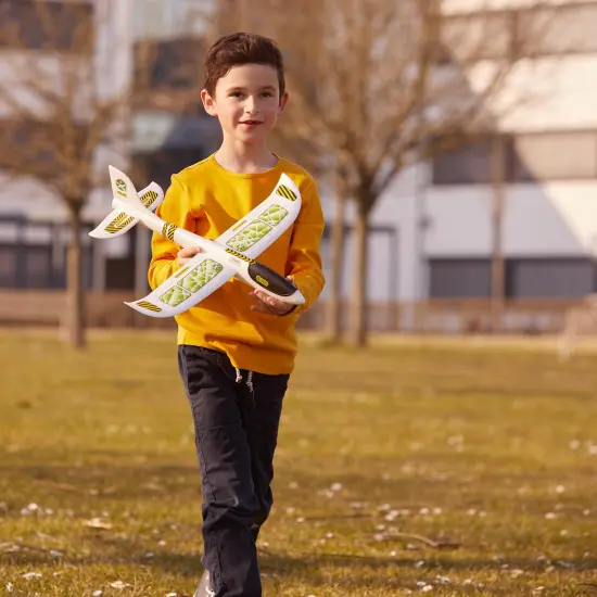 HABA 19" Hand Glider - Terra Kids Outdoor Toy Airplane, Easy-to-Assemble Kids Outdoor Toys & Plane Gliders Made from Robust Styrofoam for Ages 8+ Multicolor {7}