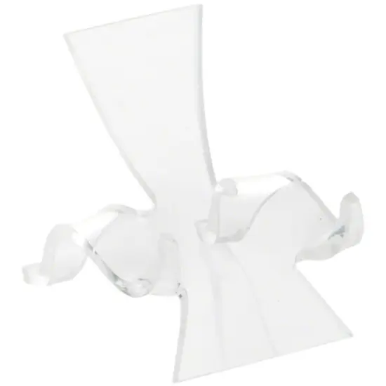 Plymor Clear Acrylic Wave Display Easel, 2" H x 1.75" W x 2.125" D {2}