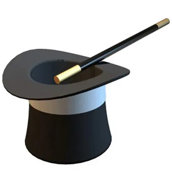 8" Round Cake - Magician Hat Magic Birthday - Edible Cake or Cupcake Topper - D20125 {1}