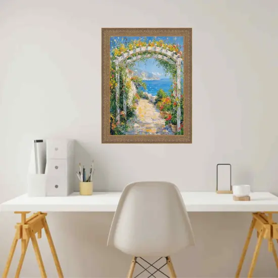 Deep Antique Gold Ornate Shadowbox Picture Frame 18x24 frame {4}