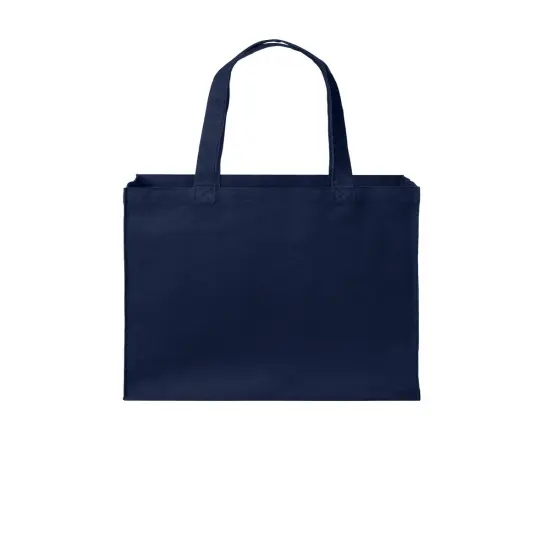 Port Authority&reg; Cotton Canvas Over the-Shoulder Tote {1}
