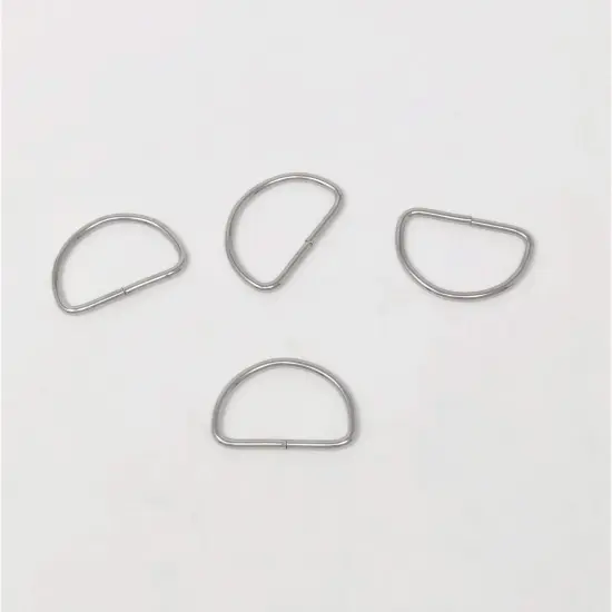 Metal D Ring 1.5" Nickel Plated Loop Ring {1}