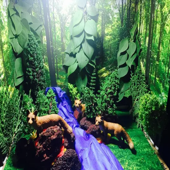 48pcs Animal Trees, Ho Scale Bushes with Animals Figures, Plastic Trees for Projects {4}