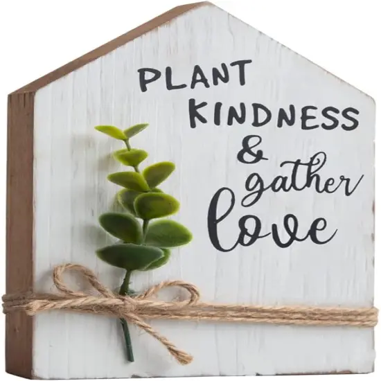 Spring Decor, Home Decor Accents, Wood Decorations for Home, Spring Ornaments with Eucalyptus {1}