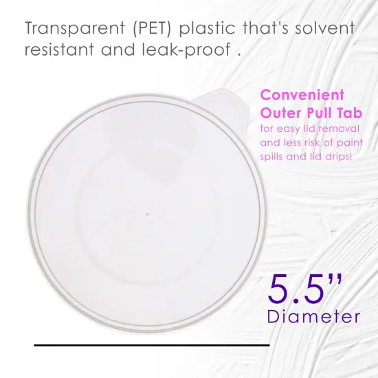 Pouring Masters 12-Pack Mixing Cup Lids for 40 Oz (1200ml) Graduated Plastic Measuring Cup Lids - Storage Seal Top for Pouring Masters Automotive Paint Mixing Cups, Epoxy Resin, Art Supplies {3}