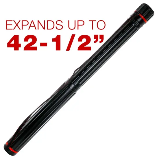Poster Tube - Telescoping Adjustable 25" to 42" - Durable 3-1/4" Diameter Storage Tube - Art Poster Carrier Holder & Blueprint Storage Drafting Tube Travel & Protection {3}