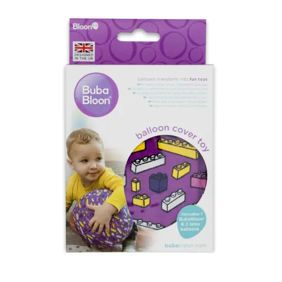 BubaBloon Blocks Purple Cotton Balloon Cover Toy {4}