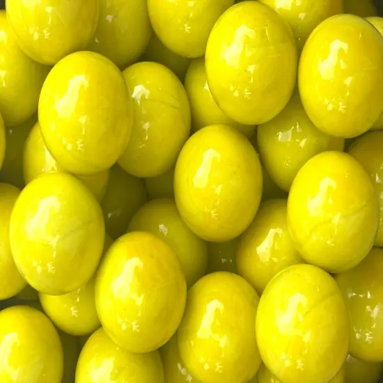 YOU CHOOSE COLOR Glass Marbles 25mm (1 inch) SHOOTER Taw Lot of 5 Yellow {2}