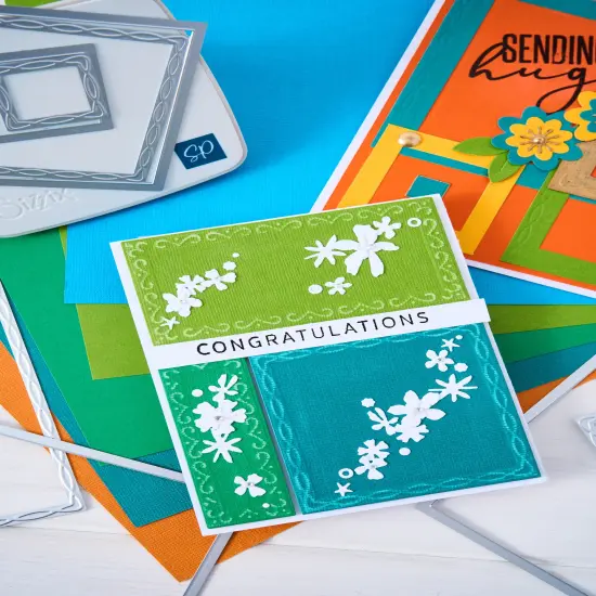 Sizzix Framelits Die Set By Stacey Park 11/Pkg-Fanciful, Yvette Interlaced Squares {6}