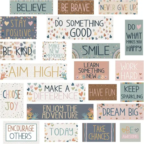 22 Pieces Bulletin Board Cards with Glue Point Dots - Sweet Style {1}