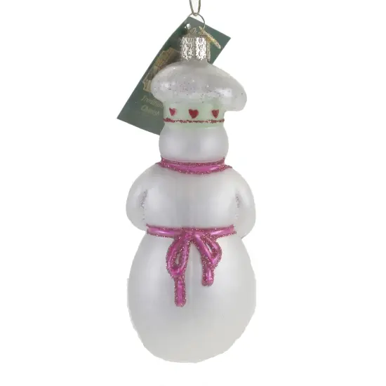 Old World Christmas 5.25 In Snow Woman Chef Tree Ornament , Recipes Cook Create Multicolored {2}