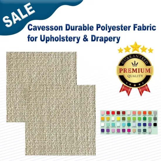 Cavesson Durable Polyester Fabric for Upholstery & Drapery Cocoa {2}