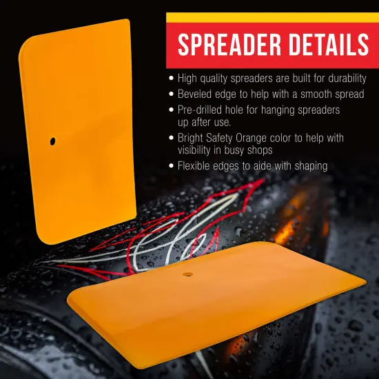 6 Inch Plastic Body Filler Spreader Tools for Automotive Body Fillers (10 Pack), Putties, Glazes, Epoxy Resin, Caulk, Glues - Plastic Spreader Tool {3}