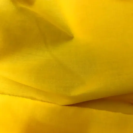 1 Yard Poly Cotton Fabric in Mango Yellow Lightweight, Bright & Soft, 58/59" Width {3}