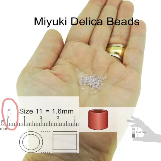 Miyuki Glass beads, Chalk White {4}