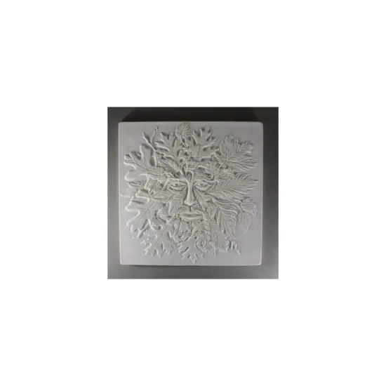 12&rdquo; x 12" x 0.5" Greenman Texture Glass Fusing Kiln Mold {3}