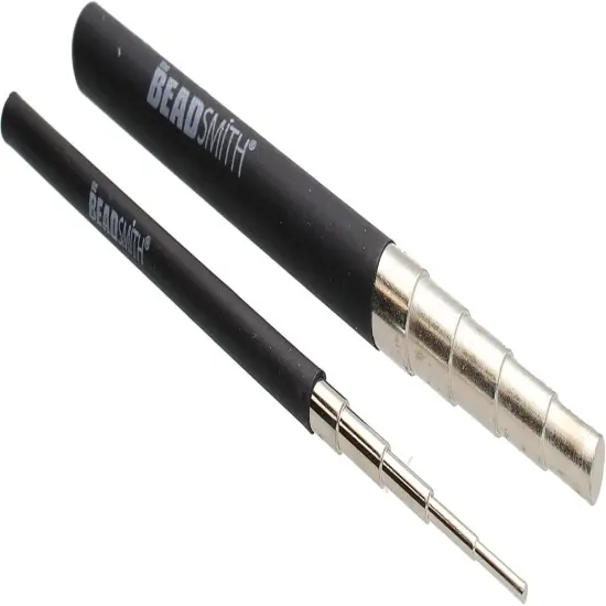 The Beadsmith 2-Piece Mandrel Set &ndash; Carbon Steel, Rubber Grip &ndash; 5.5&rdquo; Long &ndash; 5 diameters per Tool - Metal Jewelry Forming Tool &ndash; Create Consistent Loops Every Time {1}