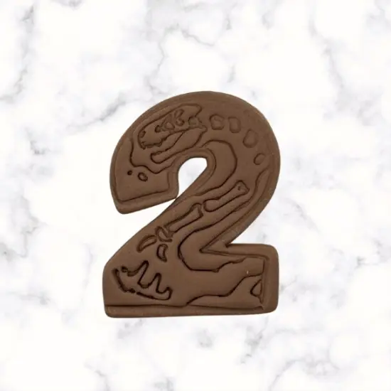 Dinosaur Number 2 Cookie Cutter and Stamp {2}