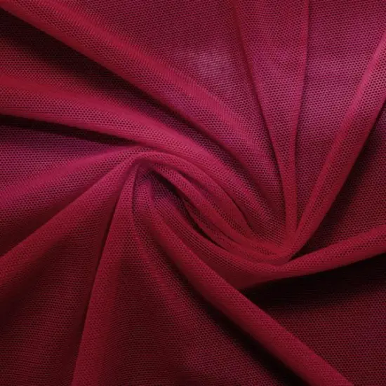 1 Yard Premium Power Mesh 60" Wide Fabric from Classic Collection Wine {1}