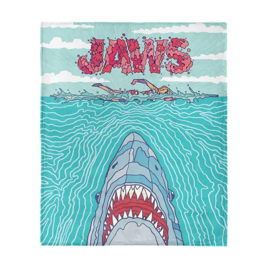 Universal Jaws Silk Touch Throw Blanket Squiggle Poster {1}