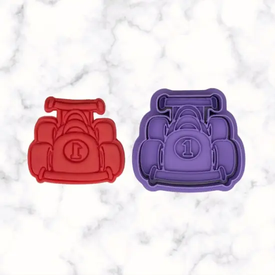 Race Car (B) Cookie Cutter and Stamp {4}