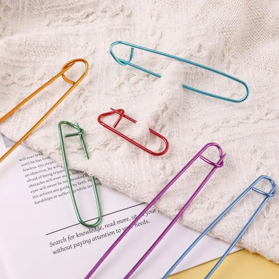18 Pcs Knitting Stitch Holders, Yarn Stitch Holder Stitch Holders for Knitting Cable Needles Colorful Aluminum Crochet Stitch Holders Markers for Sewing Crocheting Supplies Tools Accessories {5}