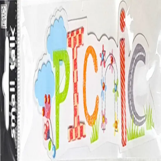 Me & My Big Ideas Small Talk Sunny Days Picnic Dimensional Title Sticker {1}