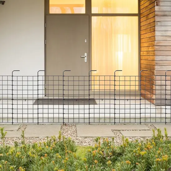 6 Inch x 50 Feet Galvanized Steel Garden Border Edging - Heavy-Duty Metal Fencing for Lawn, Flower Bed & Landscape {1}