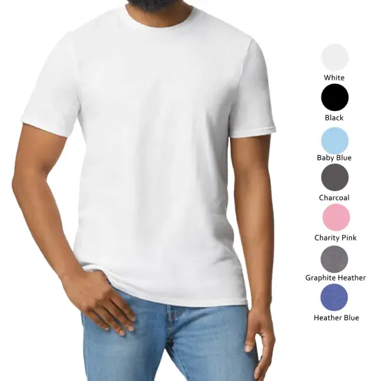 Gildan Softstyle Lightweight T-Shirt, Short-Sleeve Unisex Tees Royal blue {6}