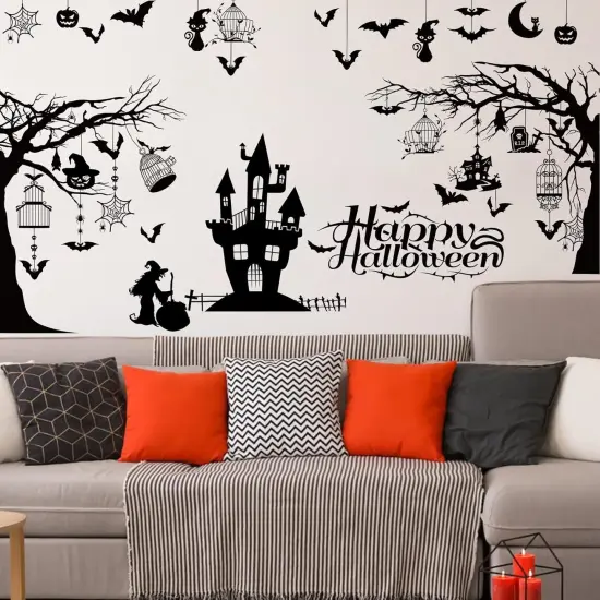 3 Sheets Halloween Wall Decals {4}
